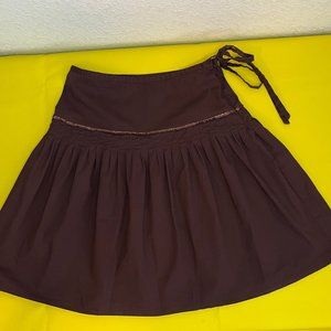 Tracy Evans Limited Brown Skirt with Sequins and Side Bow Tie, Juniors Size 5